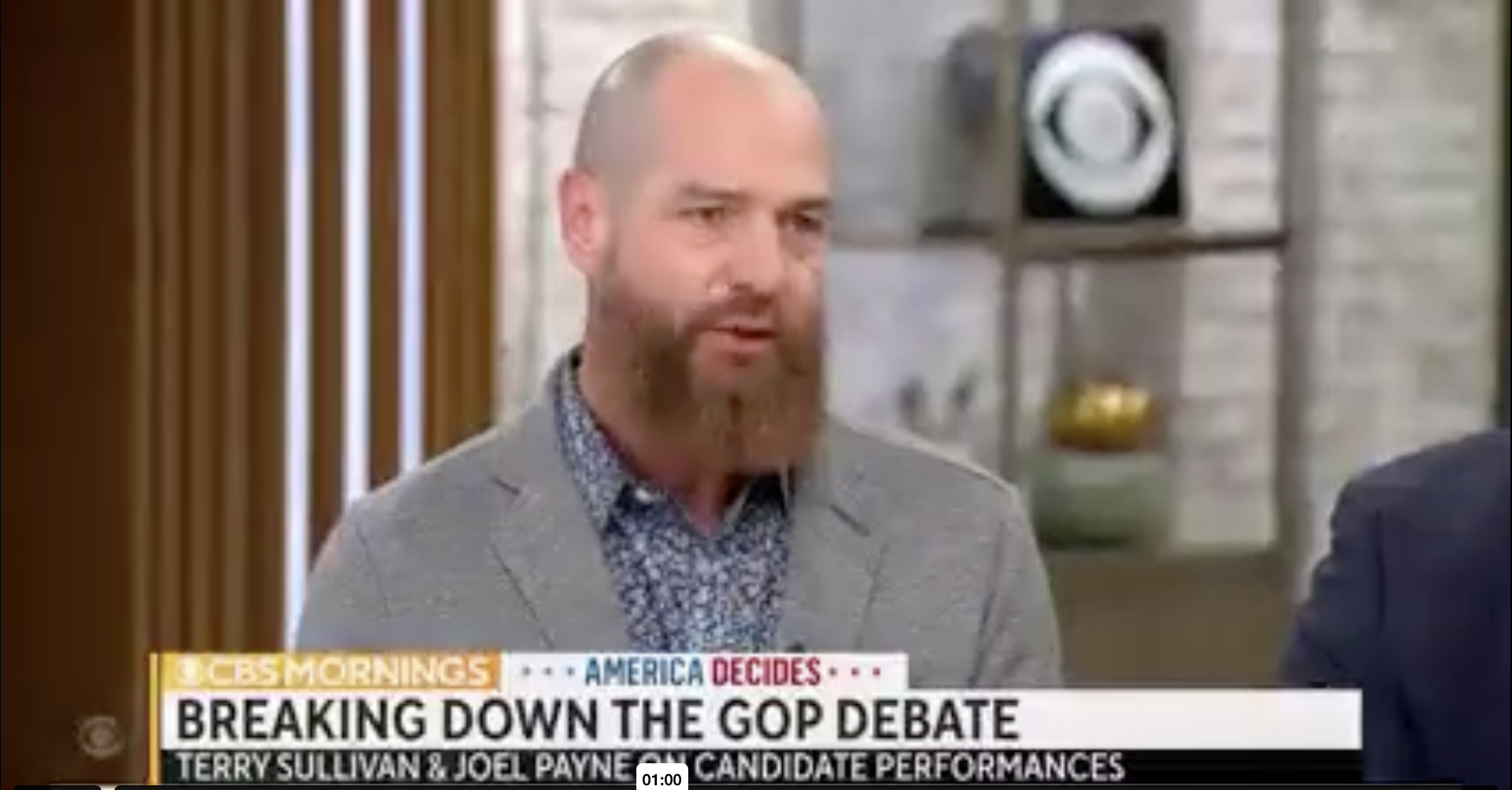 Firehouse Founding Partner Terry Sullivan gives his postGOP debate analysis to CBS Mornings